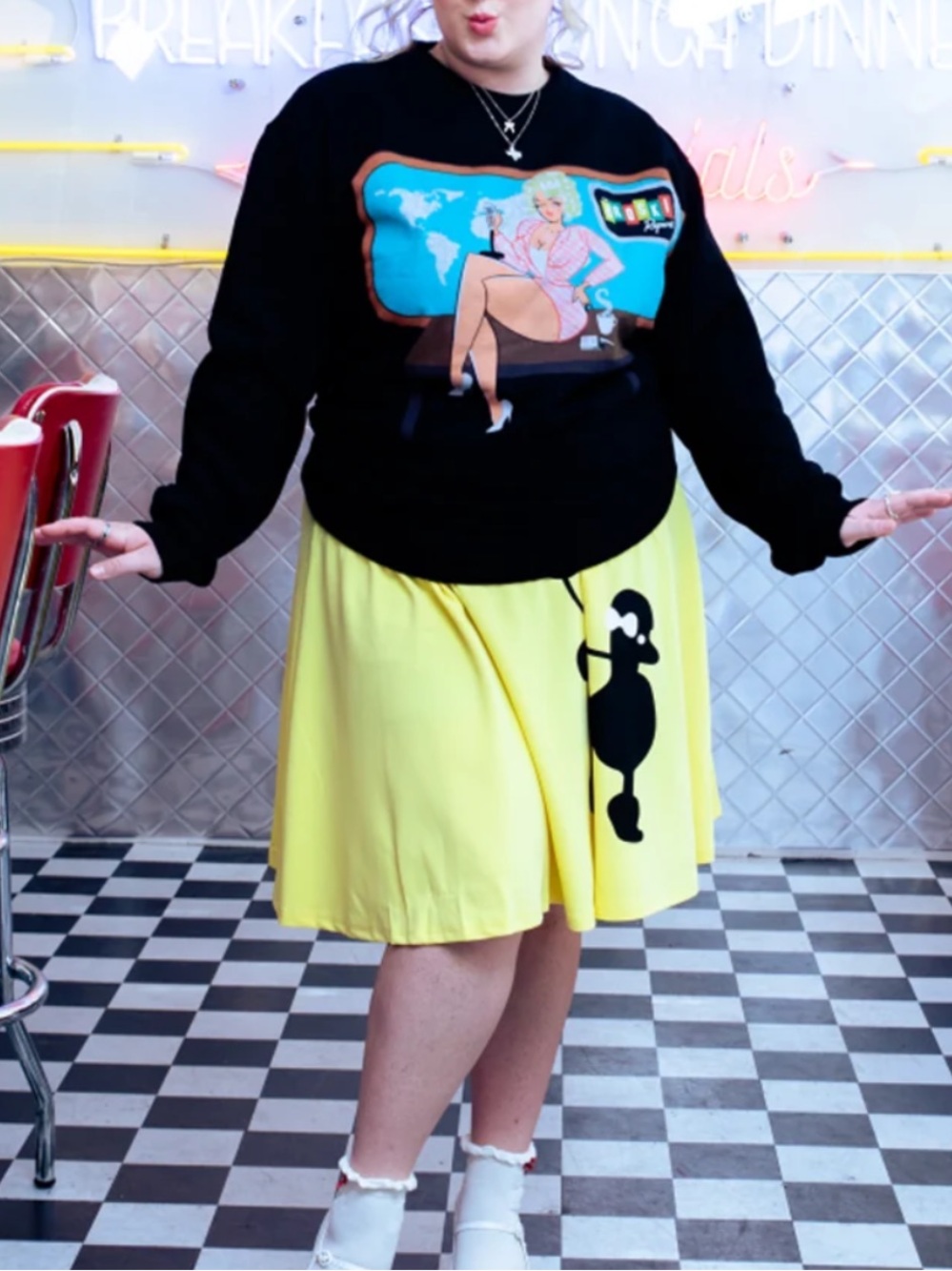 The Broski Report Sweatshirt Black comfy plus 2XL cartoon